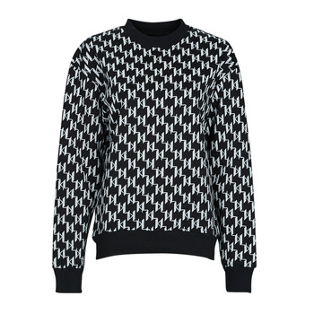 Odjeća Žene
 Sportske majice Karl Lagerfeld UNISEX ALL-OVER MONOGRAM SWEAT Crna / Bijela
