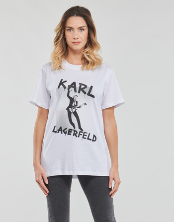 Karl Lagerfeld KARL ARCHIVE OVERSIZED T-SHIRT Bijela