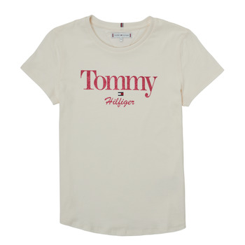 Odjeća Djevojčica Majice kratkih rukava Tommy Hilfiger KG0KG06821-YBH Bijela