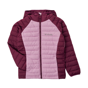 Odjeća Djevojčica Pernate jakne Columbia POWDER LITE HOODED JACKET Bordo / Ružičasta