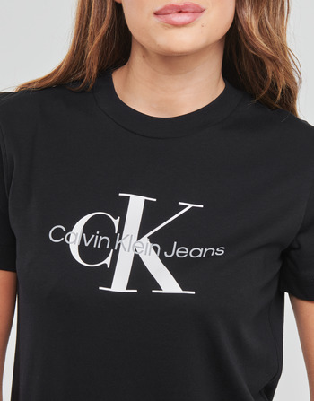 Calvin Klein Jeans CORE MONOGRAM REGULAR TEE Crna
