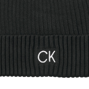 Calvin Klein Jeans CLASSIC COTTON RIB BEANIE Crna