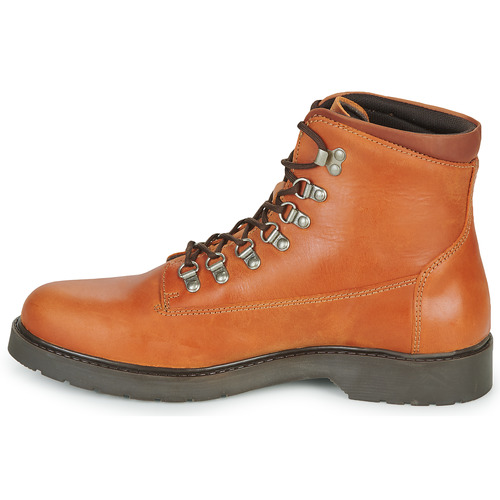 Selected SLHMADS LEATHER BOOT Boja konjaka