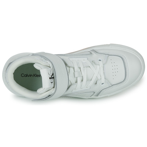 Calvin Klein Jeans CHUNKY CUPSOLE LACEUP MID M Bijela / Srebrna
