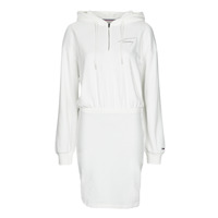 Odjeća Žene
 Kratke haljine Tommy Jeans TJW TOMMY SIGNATURE HOODIE DRESS Bijela