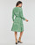 Odjeća Žene
 Kratke haljine Tommy Hilfiger BANDANA WRAP KNEE DRESS 3/4 SLV Zelena