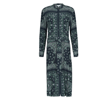 Odjeća Žene
 Duge haljine Tommy Hilfiger BANDANA VIS MIDI SHIRT DRESS LS Plava