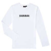 Odjeća Dječak
 Majice dugih rukava Napapijri S-BOX LS Bijela