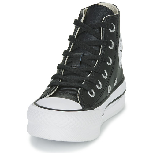 Converse Chuck Taylor All Star Eva Lift Leather Foundation Hi Crna