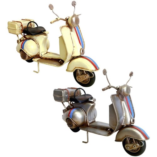 Dom Dekorativni predmeti  Signes Grimalt Vintage Skuter Motocikl 2 Jedinice Bijela