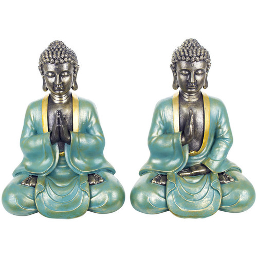 Dom Dekorativni predmeti  Signes Grimalt Buddha Vlakna Meditiraju 2 Jedinice Plava