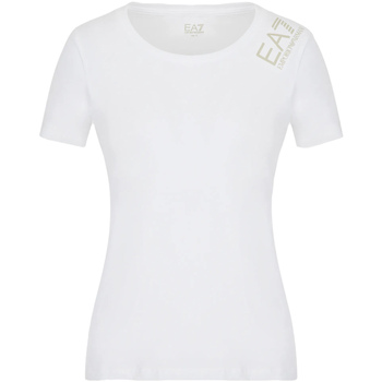 Odjeća Žene
 Majice / Polo majice Ea7 Emporio Armani 3LTT06 TJCRZ Bijela