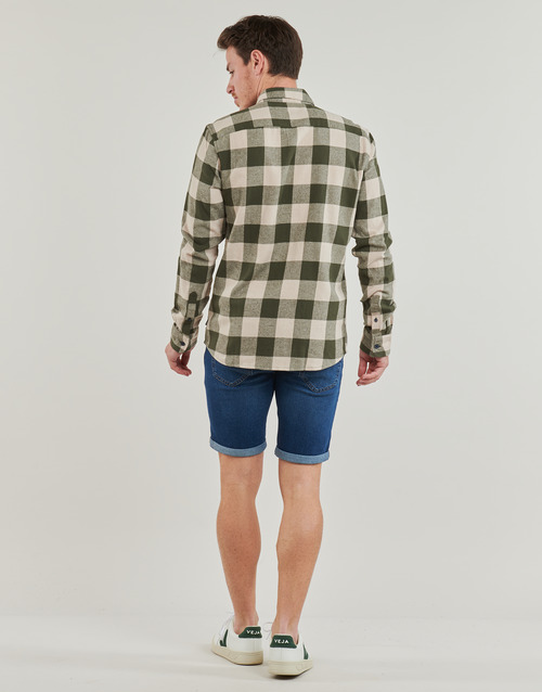 Only & Sons  ONSGUDMUND LIFE LS CHECKED SHIRT Kaki / Crna