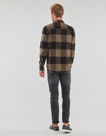 Only & Sons  ONSMILO LS CHECK OVERSHIRT Smeđa