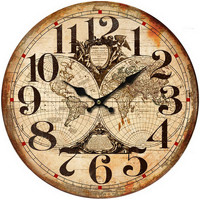Dom Satovi Signes Grimalt Wall Clock World Smeđa
