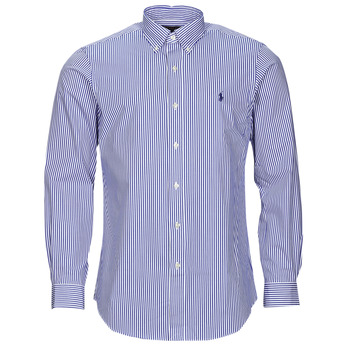 Odjeća Muškarci
 Košulje dugih rukava Polo Ralph Lauren ZSC11C-CUBDPPCS-LONG SLEEVE-SPORT SHIRT Blue / Bijela
