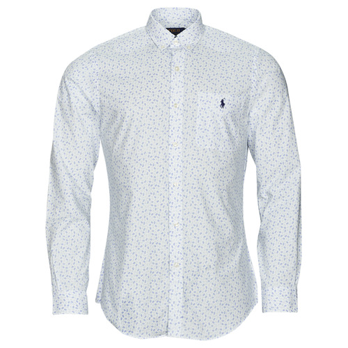 Odjeća Muškarci
 Košulje dugih rukava Polo Ralph Lauren Z223SC11-SLBDPPPKS-LONG SLEEVE-SPORT SHIRT Bijela / Plava