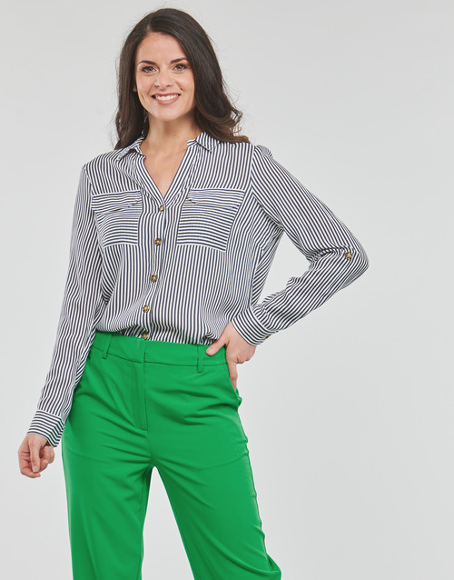 Vero Moda VMBUMPY Bijela / Tamno plava  