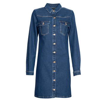 Odjeća Žene
 Kratke haljine Pieces PCPERRY L/S DENIM DRESS-VI Blue / Zagasita