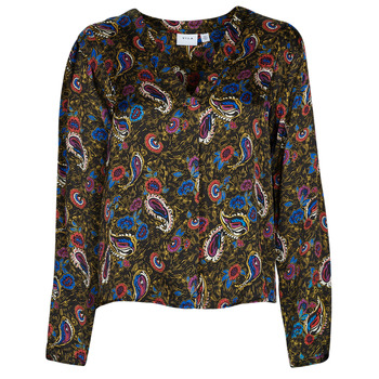 Odjeća Žene
 Košulje i bluze Vila VISURINA V-NECK L/S TOP/ Multicolour