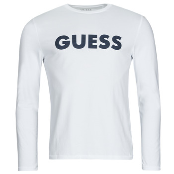 Odjeća Muškarci
 Majice dugih rukava Guess LABYRINTH CN LS Bijela