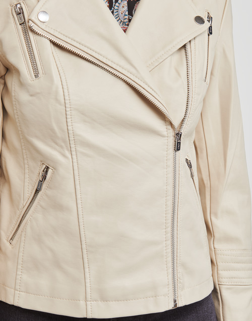 Only ONLGEMMA FAUX LEATHER BIKER OTW NOOS Bež
