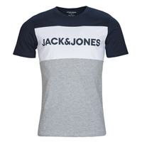 Odjeća Muškarci
 Majice kratkih rukava Jack & Jones JJELOGO BLOCKING TEE Siva / Bijela