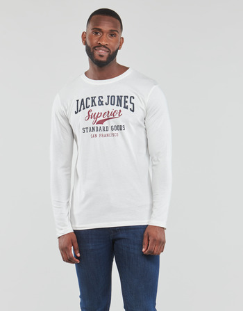 Odjeća Muškarci
 Majice dugih rukava Jack & Jones JJELOGO TEE LS O-NECK 2 COL Bijela