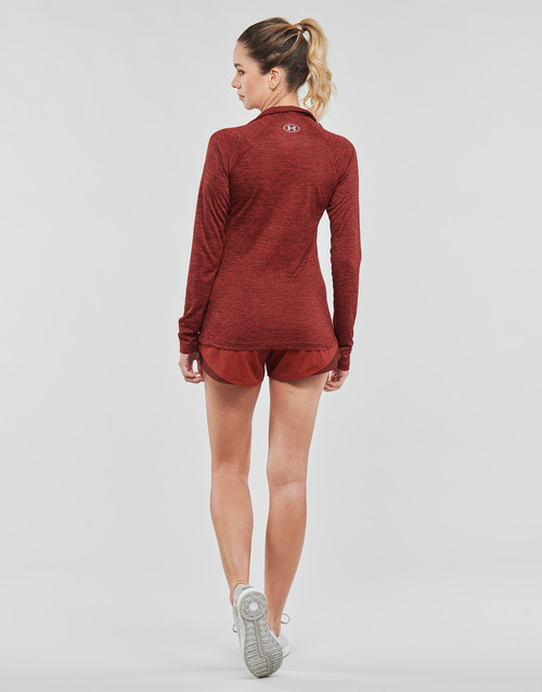 Under Armour Tech 1/2 Zip - Twist Kestenjasta / Crvena / Radio / Crvena / Metalíza        / Srebrn