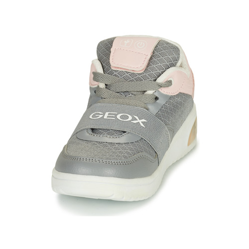 Geox J XLED GIRL Siva / Ružičasta