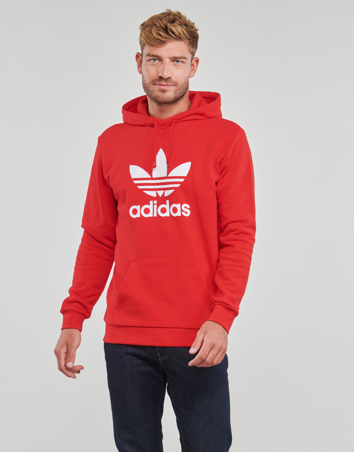 Odjeća Muškarci
 Sportske majice adidas Originals TREFOIL HOODY Crvena / Vif