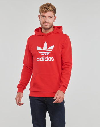 Odjeća Muškarci
 Sportske majice adidas Originals TREFOIL HOODY Crvena / Vif