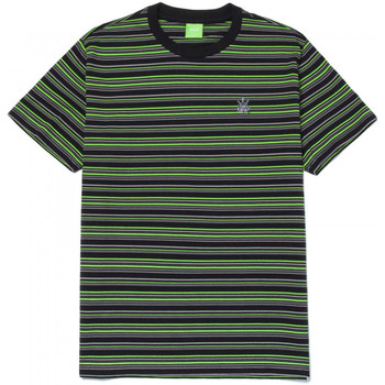 Odjeća Muškarci
 Majice kratkih rukava Huf T-shirt crown stripe ss knit top Crna