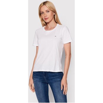 Odjeća Žene
 Majice / Polo majice Tommy Jeans DW0DW14616 Bijela
