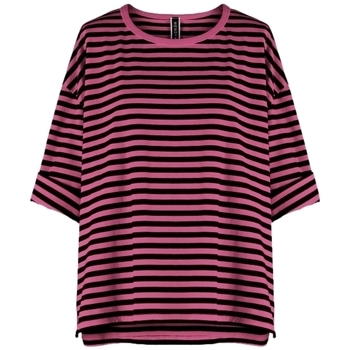 Odjeća Žene
 Topovi i bluze Wendy Trendy Top 110641 - Black/Pink Ružičasta
