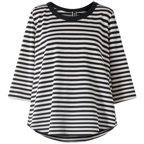 Odjeća Žene
 Topovi i bluze Wendy Trendy Top 220333 - Black/ecru Crna