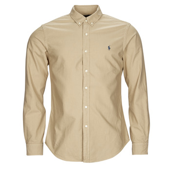Odjeća Muškarci
 Košulje dugih rukava Polo Ralph Lauren SLBDPPCS-LONG SLEEVE-SPORT SHIRT Bež / Surrey / Tan