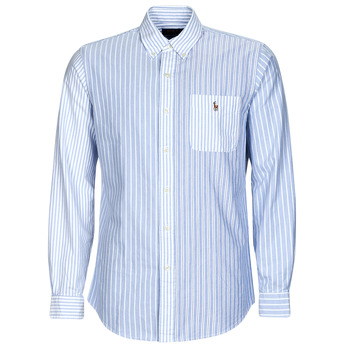 Odjeća Muškarci
 Košulje dugih rukava Polo Ralph Lauren CUBDPPPKS-LONG SLEEVE-SPORT SHIRT Blue / Bijela