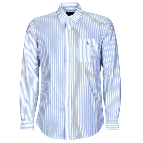 Odjeća Muškarci
 Košulje dugih rukava Polo Ralph Lauren CUBDPPPKS-LONG SLEEVE-SPORT SHIRT Plava / Bijela