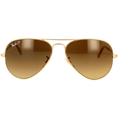Satovi & nakit Sunčane naočale Ray-ban Occhiali da Sole  Aviator RB3025 112/M2 Polarizzato Gold