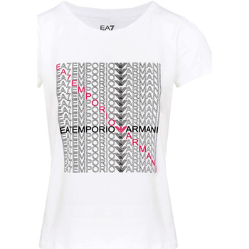 Odjeća Žene
 Majice / Polo majice Ea7 Emporio Armani 3LTT22 TJFKZ Bijela