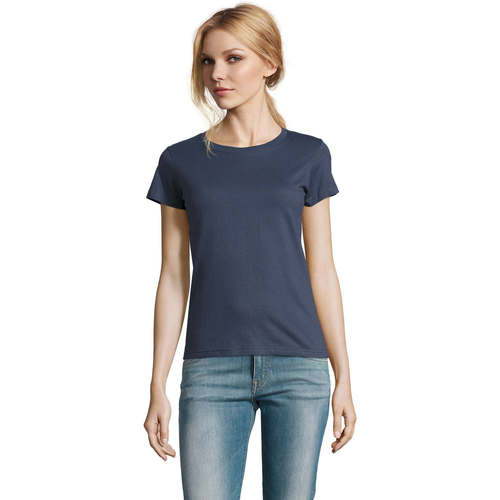 Sols IMPERIAL WOMENN - CAMISETA MUJER CUELLO REDONDO Plava