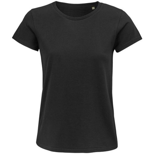 Sols CRUSADER WOMENN camisetsa de mujer 100% algodón biológico Crna