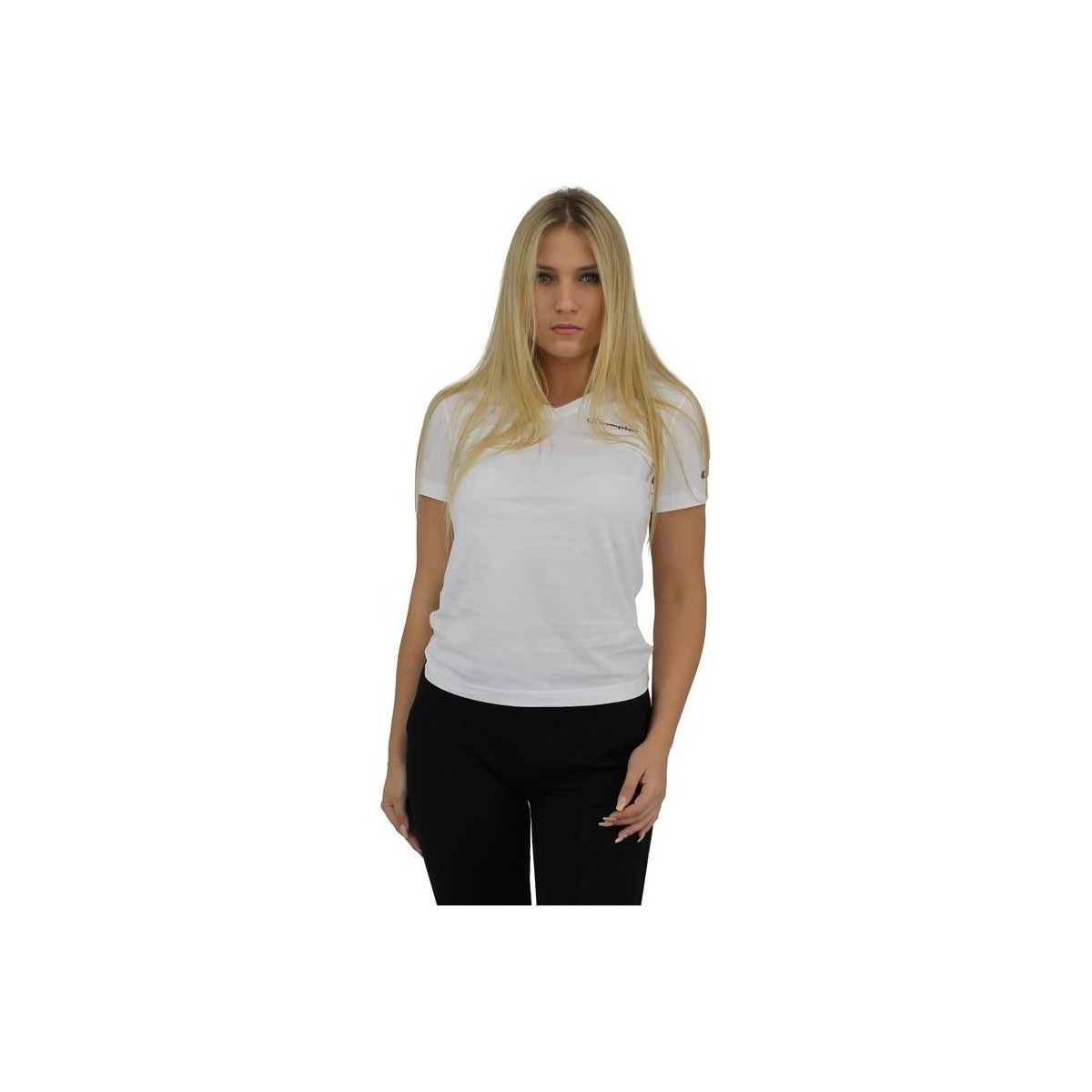 Odjeća Žene
 Majice kratkih rukava Champion Vneck Tshirt Bijela