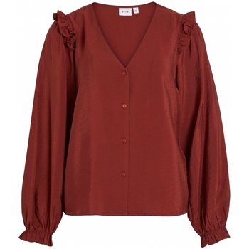 Odjeća Žene
 Topovi i bluze Vila Top Killy L/S - Fired Brick Crvena