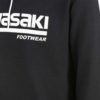 Kawasaki Killa Unisex Hooded Sweatshirt K202153 1001 Black Crna