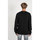 Odjeća Muškarci
 Puloveri Les Hommes LKK112 603A | Classic Fit Jumper with Nylon Detail on Sleeves Crna