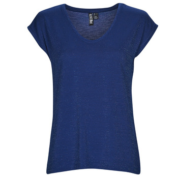 Odjeća Žene
 Majice s naramenicama i majice bez rukava Pieces PCBILLO TEE LUREX STRIPES Blue