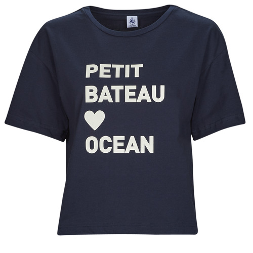 Odjeća Žene
 Majice kratkih rukava Petit Bateau A06TM04 Tamno plava