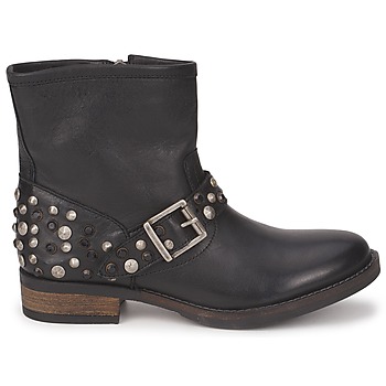 Pieces ISADORA LEATHER BOOT Crna